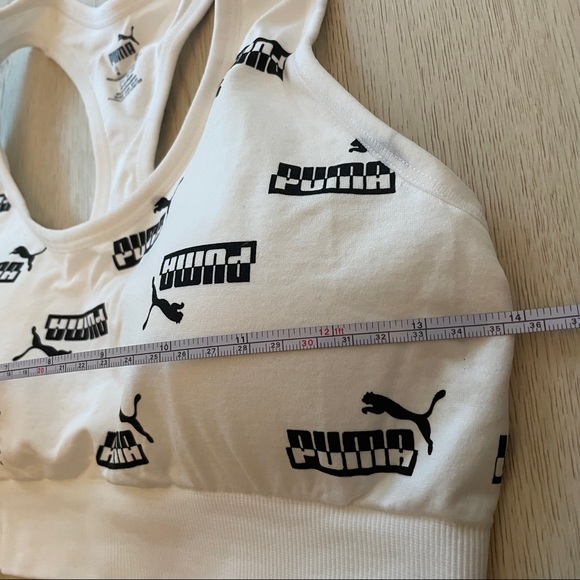 New Puma white sports bra size Medium - Picture 4 of 5